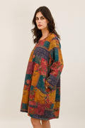 Šarena haljina s patchwork uzorkom