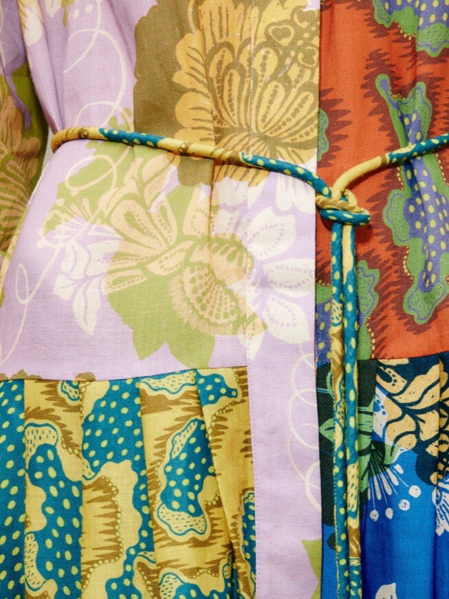 Šarena patchwork midi haljina