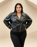 Crna biker jakna